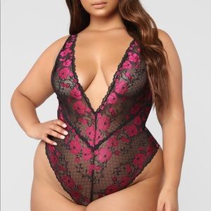 Fashion Nova Curve Lace Teddy Size 3X